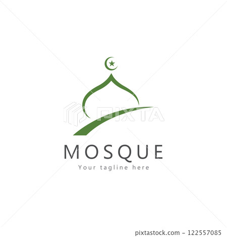 mosque logo template design vector  emblem  concept design  creative symbol  icon mosque logo template design vector  emblem  concept design  creative symbol  icon 122557085