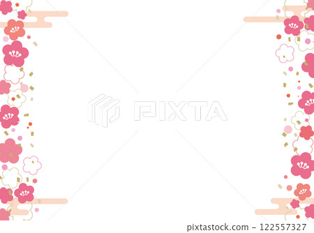 李子開花框架例證 李子開花框架例證 122557327