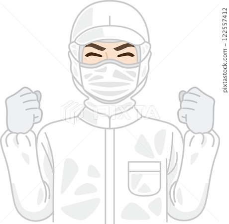 Motivated male worker in clean room Motivated male worker in clean room 122557412