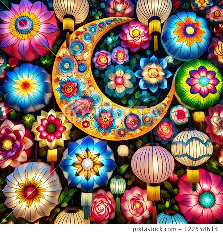Ramadan Nights: A Celebration of Light and Bloom 122558613