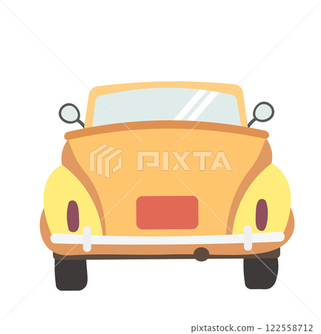 敞篷車後部的插圖 敞篷車後部的插圖 122558712