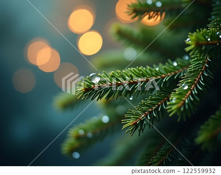 Tranquility of Pine with Morning Dew Background Tranquility of Pine with Morning Dew Background 122559932
