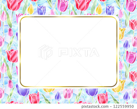Tulip seamless pattern C-6 Tulip seamless pattern C-6 122559950