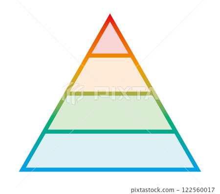 Pyramid hierarchy icon 4 levels Pyramid hierarchy icon 4 levels 122560017