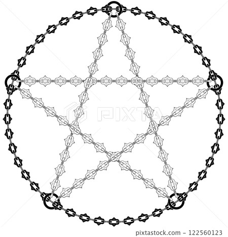 Pentagram of cutting chains Pentagram of cutting chains 122560123