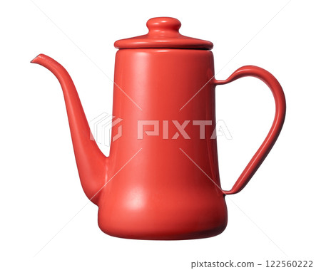 紅色咖啡壺 紅色咖啡壺 122560222