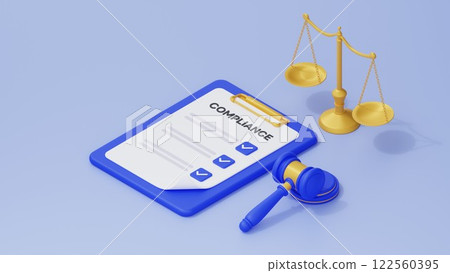 3DCG | Isometric | The importance of compliance in companies 3DCG | Isometric | The importance of compliance in companies 122560395