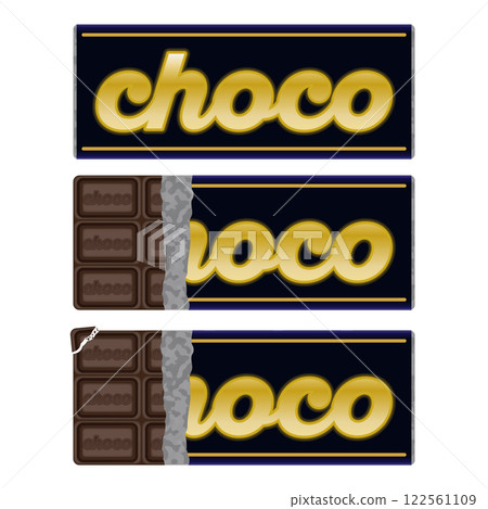 chocolate bar dark illustration valentine 122561109