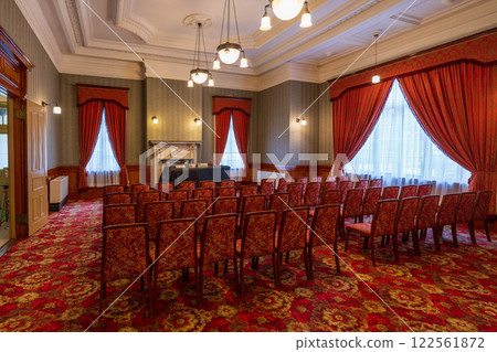 Mojiko Retro: The large hall of the former Moji Mitsui Club Mojiko Retro: The large hall of the former Moji Mitsui Club 122561872