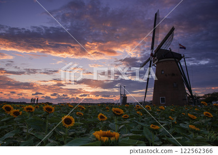 Scenery with windmill Scenery with windmill 122562366