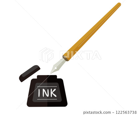 Simple dip pen and ink illustration Simple dip pen and ink illustration 122563738