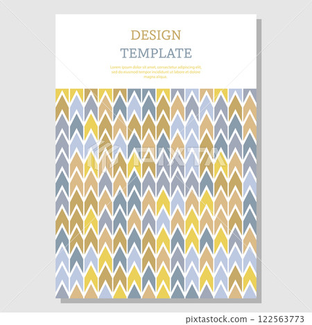 A color kaleidoscope. the layout of the composition for the creative idea of the design of title pages, covers, books, brochures, leaflets, posters, booklets. Layout of the interior and decoration 122563773