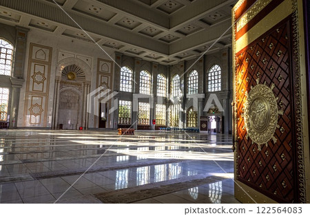 Shadian. Shadianzhen. Inside the mosque. Yunnan, China. Shadian. Shadianzhen. Inside the mosque. Yunnan, China. 122564083