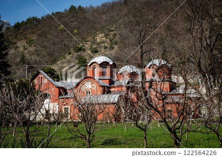 Monastery of Pec. Peja. Serbian patriarchate. Kosovo Monastery of Pec. Peja. Serbian patriarchate. Kosovo 122564226