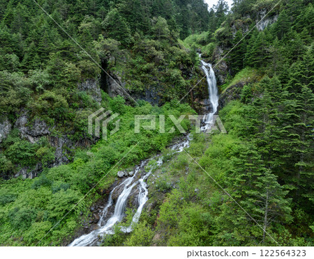Aerial view of beautiful forest landscape Aerial view of beautiful forest landscape 122564323