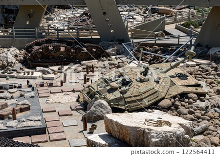 Israeli Merkava Tank captured and showed in Mleeta in Hezbollah memorial. Israeli Merkava Tank captured and showed in Mleeta in Hezbollah memorial. 122564411