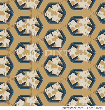 Textile motif seamless pattern. Abstract line shape geometric motif basic pattern continuous background. Man shirt all over print block. Textile motif seamless pattern. Abstract line shape geometric motif basic pattern continuous background. Man shirt all over print block. 122564698