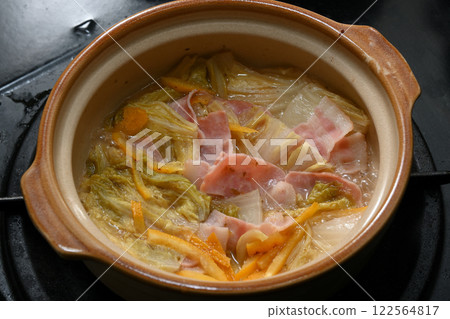 白菜培根柚子椒蒸 122564817