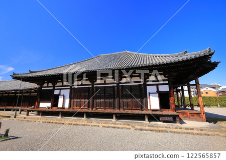 [Nara Prefecture] Gokurakubo Main Hall of Gangoji Temple in sunny weather 122565857