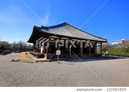 [Nara Prefecture] Gokurakubo Main Hall of Gangoji Temple in sunny weather 122565859