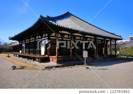 [Nara Prefecture] Gokurakubo Main Hall of Gangoji Temple in sunny weather 122565862