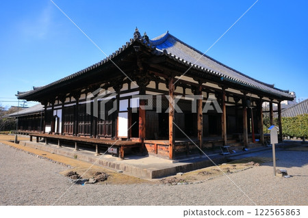 [Nara Prefecture] Gokurakubo Main Hall of Gangoji Temple in sunny weather 122565863