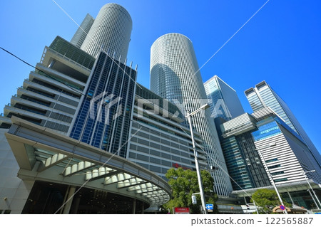 [愛知縣]晴朗的JR名古屋站前的風景 122565887