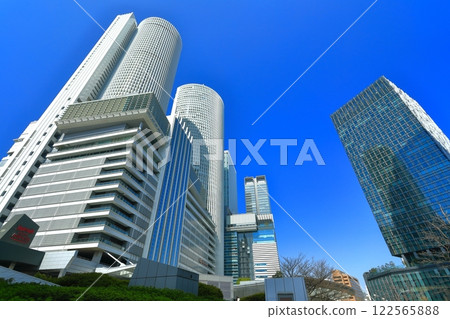 [愛知縣]晴朗的JR名古屋站前的風景 122565888