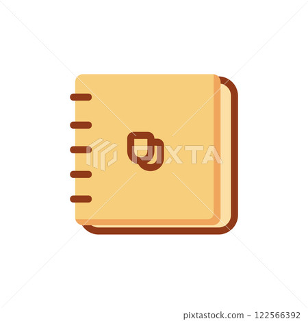 open book with bookmark icon, simple style 122566392
