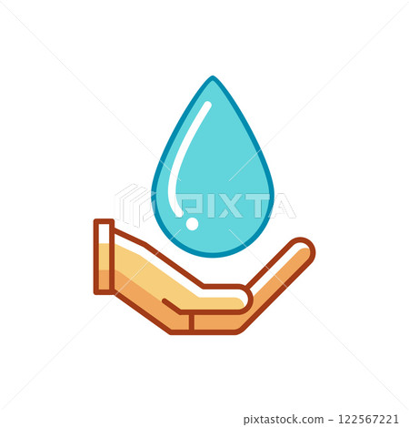 drop of water icon, simple style drop of water icon, simple style 122567221