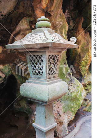 Traditional Stone Lanterns at a Temple Traditional Stone Lanterns at a Temple 122567272