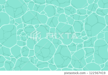 水面的向量插圖簡單海浪水 122567419