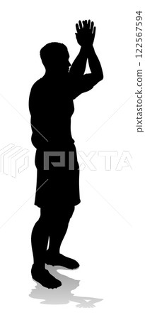 Soccer Football Player Male Silhouette Man 122567594
