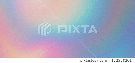 Gradient pastel background with grainy noise texture in pink, blue and purple tones. Abstract blurred backdrop for design and print 122568201