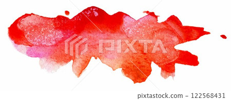 Vibrant watercolor splash showcasing shades of red and pink flowing seamlessly together in an abstract display of artistic expression and creativity 122568431