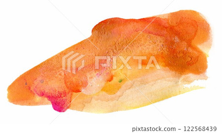 Vibrant watercolor artwork of a fish in warm hues showcasing the beauty of natures palette during a serene afternoon 122568439