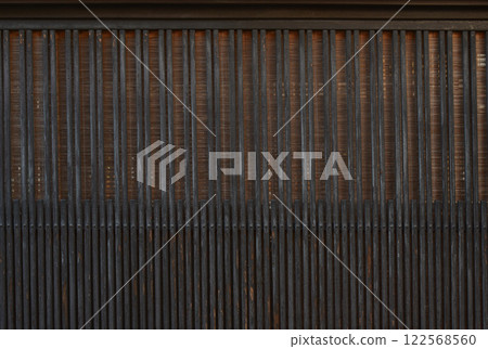 Lattice windows in the old town of Hida Takayama 122568560