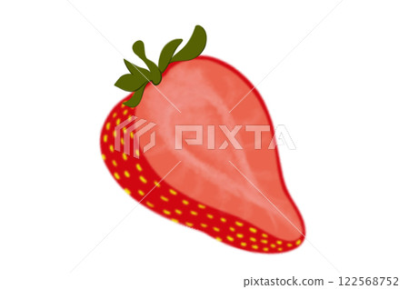 Fresh sweet strawberries. Halved and whole Red berries. Hand drawn summer strawberry trendy flat style isolated for design. illustration Fresh sweet strawberries. Halved and whole Red berries. Hand drawn summer strawberry trendy flat style isolated for design. illustration 122568752