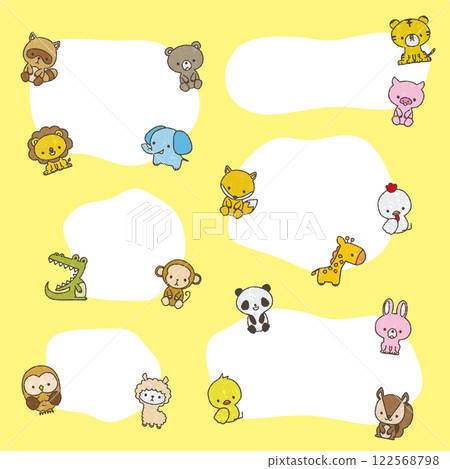 動物的文字空間，手寫風格 122568798