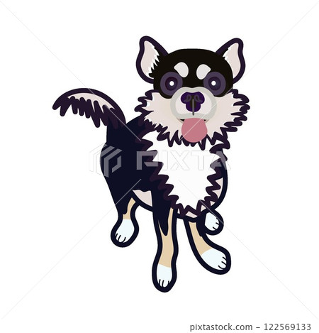 黑色吉娃娃插圖 122569133