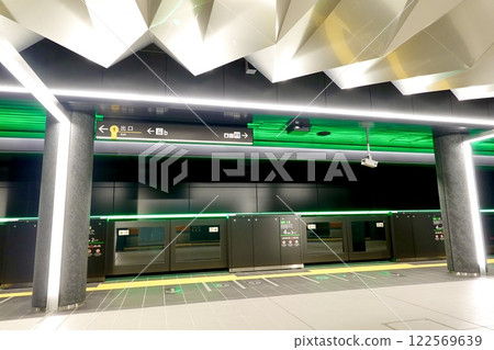 距離EXPO2025大阪關西博覽會最近的車站、大阪市此花區夢洲站、Osaka Metro中央線夢洲站月台 距離EXPO2025大阪關西博覽會最近的車站、大阪市此花區夢洲站、Osaka Metro中央線夢洲站月台 122569639