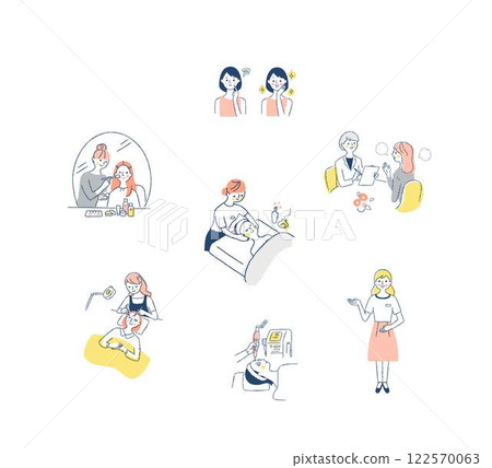 美容院的各種場景 122570063