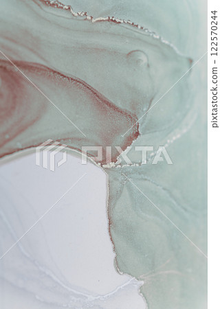 Abstract alcohol ink artwork featuring flowing colors and intricate patterns in a serene composition Abstract alcohol ink artwork featuring flowing colors and intricate patterns in a serene composition 122570244