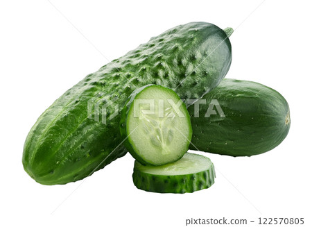 Crisp and Juicy Green Cucumber Crisp and Juicy Green Cucumber 122570805
