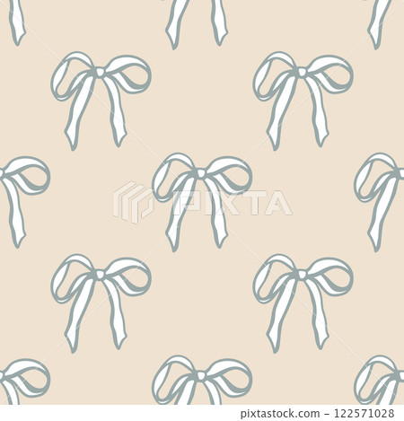 Retro style bow seamless pattern Retro style bow seamless pattern 122571028