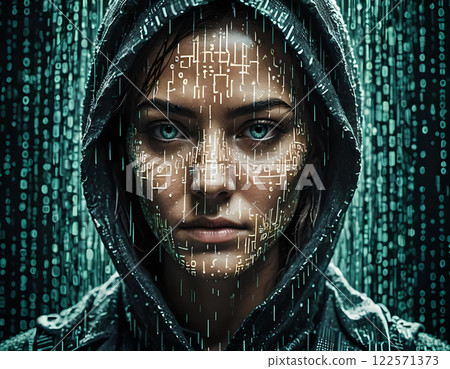 Mystery woman, hacker or alien 122571373