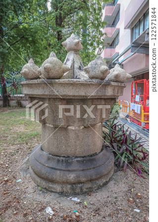 Dec 16 2024 Ancient Stone Fountain Monument in an Urban Park Dec 16 2024 Ancient Stone Fountain Monument in an Urban Park 122571844
