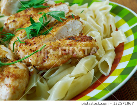 Cajun Chicken Pasta 122571967
