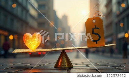 Golden Heart and Dollar Tag Balancing Act 122572632