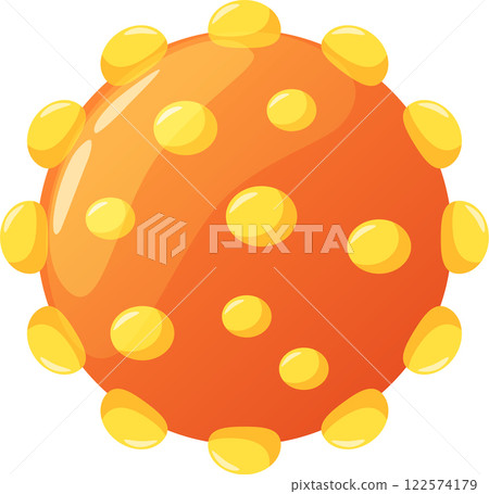 Monkeypox virus cell creating infection spreading contagious disease causing fever, headache, muscle aches, backache, swollen lymph nodes, chills, exhaustion, and respiratory symptoms Monkeypox virus cell creating infection spreading contagious disease causing fever, headache, muscle aches, backache, swollen lymph nodes, chills, exhaustion, and respiratory symptoms 122574179